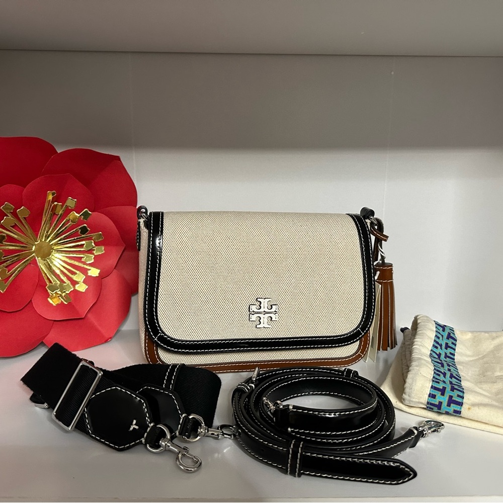Tory Burch Thea color canvas color block